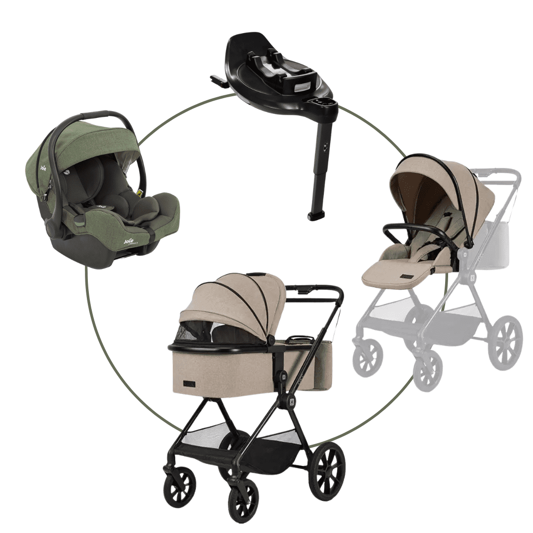 Moon CLICC Kombikinderwagen mud inkl. Joie i-Base Encore mit i-Gemm 3 - Moon CLICC Kombikinderwagen mud inkl. Joie i-Base Encore mit i-Gemm 3 bei babybrands.de kaufen ✓ sicher, einfach & bequem online bestellen ✓